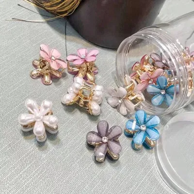 Crystal Rhinestone Flower hair clips for girls 